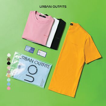 Áo Thun Tay Ngắn Nam Nữ URBAN OUTFITS In Chữ ATR12 unisex form suông Big Size 85kg 100 Cotton Đẹp