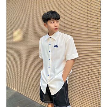 Áo Somi Tay Ngắn Thêu Logo - OHNIL