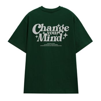 Áo Thun ELEGANT TEE Change Your Mind Nâu/Xanh Form Oversize 100% cotton - Áo phông Local Brand chính hãng Unisex