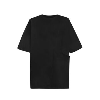 Black Diagonal Hidden Pocket T-Shirts