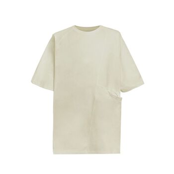 Sand Diagonal Hidden Pocket T-Shirts