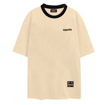 Áo thun cream form rộng DINO$AUR 100% Cotton - DREAM Tee