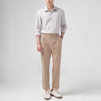 Quần âu nam refined fit SSSTUTTER side tab có belt STRAP PANTS II