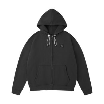 ÁO HOODIE FULLZIP STORY DOUBLE LABEL BLACK