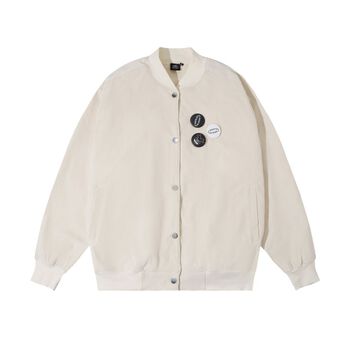 ÁO KHOÁC CND VELVET FABRIC BOMBER CREAM