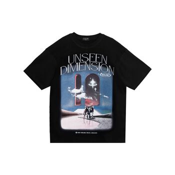 Áo thun GOLDIE UNSEEN DIMENSION 100% cotton 2 chiều màu đen