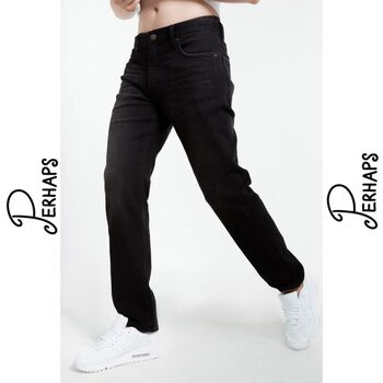 Quần Jean Nam Ống Suông Đứng Dài Cao Cấp Chất Bò Đẹp Co Giãn Basic PERHAPS PHQ11