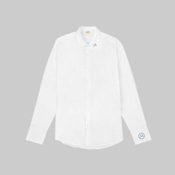 Áo sơ mi tay dài SADBOIZ Sad Signature Oversized WHITE