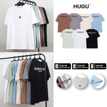 Áo thun unisex - Hugu Basic Tee - chất liệu cotton thoáng mát