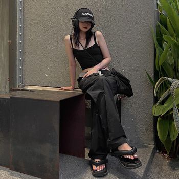 QUẦN DÀI LƯNG THUN MEDISN BO BLACK PANT