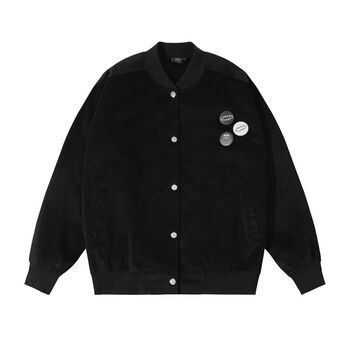 ÁO KHOÁC CND VELVET FABRIC BOMBER BLACK
