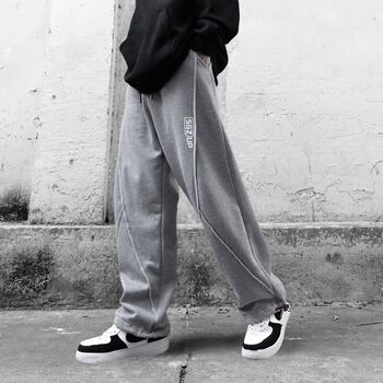Quần xám suông dây rút ống X SWEATPANTS - SGZUP