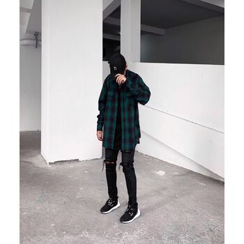 Áo sơ mi Flannel caro cao cấp | Green Flannel Shirt