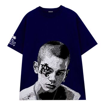 [CHÍNH HÃNG BANAWA] Áo thun unisex cotton tay lỡ - Cọc T-shirt - Blue