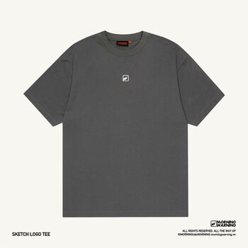 Áo thun Sketch Logo Tee - Smoke Grey