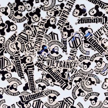 Decal dán - Tấm LOGO Vietgangz ( chống nước - chống thấm) hàng chính hãng