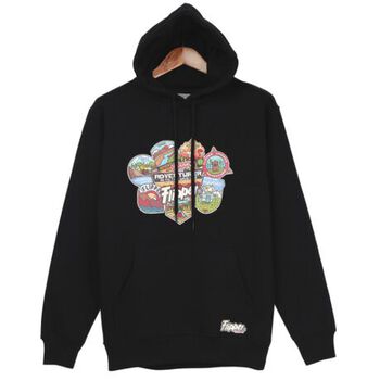 CAMP patch2 hoodie black FT0119