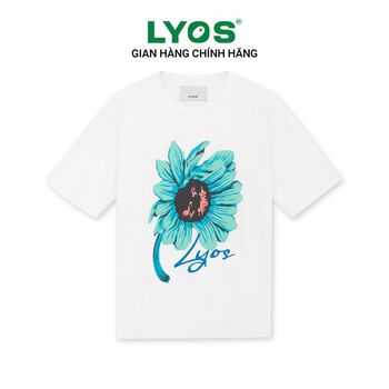 Áo Thun LYOS Flower - Trắng