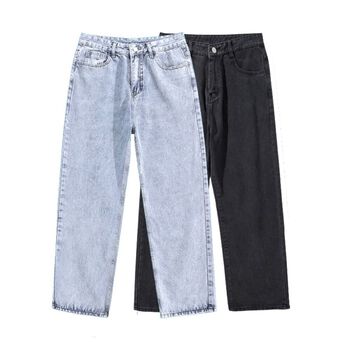 Quần Jeans LocalBrand Baggy Ống Suông BLACK MONKEY