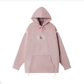 [Mã BMLTA50 giảm đến 50K đơn 99K] Áo Hoodie nỉ bông Banawa form rộng nam nữ unisex có nón trùm đầu Banawa Crimial - Hồng