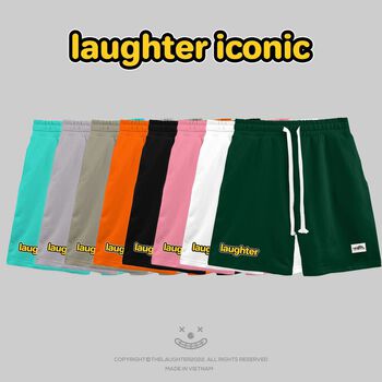 [The Laughter] - Laughter Iconic Collection Shorts - Quần Shorts Oversized Unisex 100% Cotton 8 màu