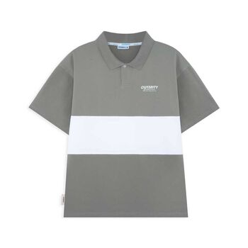 Áo polo Outerity Cá Sấu Cross Cut / Xám&Trắng / ORT.B 706