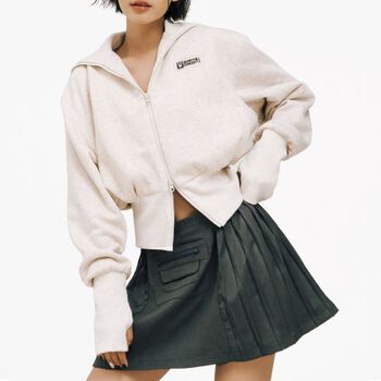 Áo Khoác Zip Beige BunnyHill SSBL09