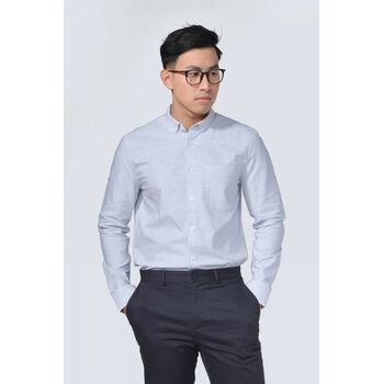 Áo Sơ Mi Tay Dài Kẻ Sọc Form Fitted - 10F20SHL036