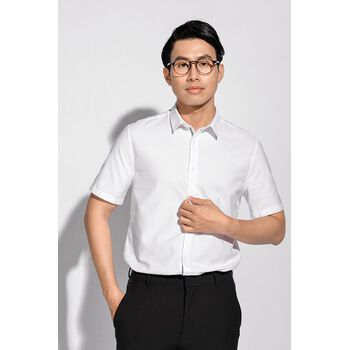 Áo Sơ Mi Tay Ngắn Cổ Thường Form Fitted - 10S20SHS004