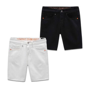 Quần Short Jean Trơn Xả Lai