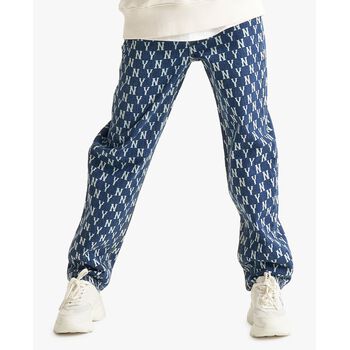 MLB - Quần jeans phom suông Uni Monogram