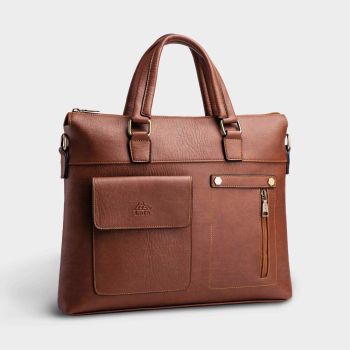 Cặp da công sở Lata CA17BD màu bò đậm