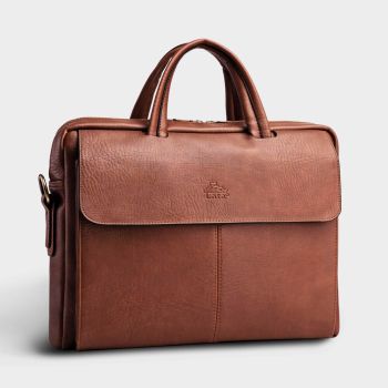 Cặp da nam công sở Lata CA21BD màu bò đậm