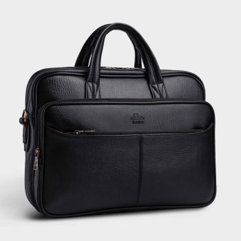 Cặp da nam công sở Lata CA22D màu đen