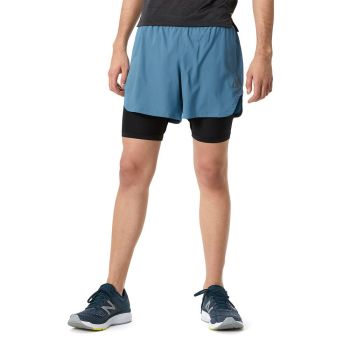 Mens New Balance Q Speed Fuel 2 in 1 5 inch Shorts