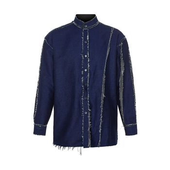 Ripped Navy Shirt || Áo Gái Cào Xanh