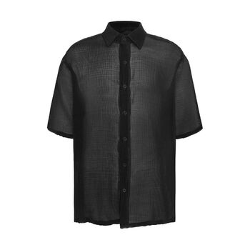 Translucent Pleated Short Sleeves Shirt || Áo Dập Ly Tay Ngắn Vô Hình