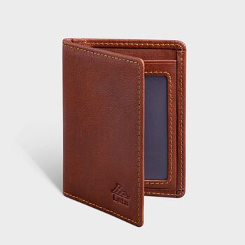 Ví namecard da Lata LVN74BD màu bò đậm