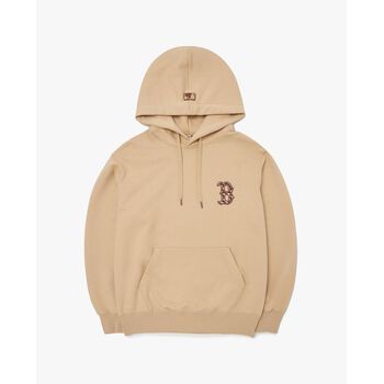 MLB - Áo hoodie tay dài phối mũ Cube Monogram Big Logo Overfit