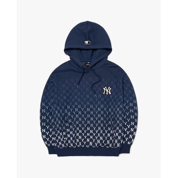 MLB - Áo hoodie tay dài phối mũ Monogram Gradation Overfit