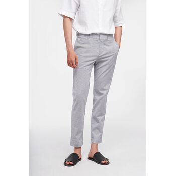 Quần dài khaki sọc. SLIMCROP - 10S22PCA015