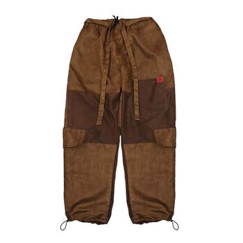 Apride Brown Suede Cargo Pants