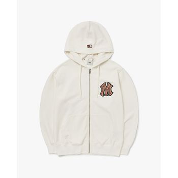 MLB - Áo hoodie tay dài phối mũ Basic Mego Logo Hood Zip Up