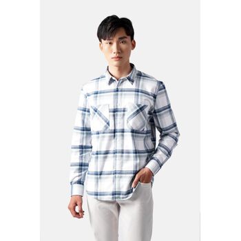 Áo sơ mi tay dài flannel caro. Regular - 10F22SHL029