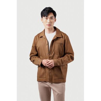 Áo khoác khaki túi oversize. Regular - 10F22JAC008