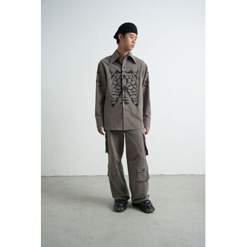 SƠ MI DÀI TAY *SKELETON*