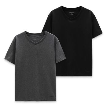 Áo Thun Cổ Tim Basic Slim-fit