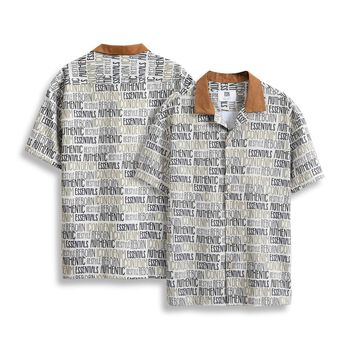 Áo Sơmi Tay Ngắn ICON DENIM Typo Pattern