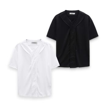 Áo Sơmi Tay Ngắn Baseball Basic