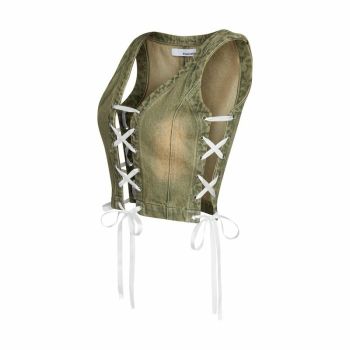 Áo croptop thắt nơ 67% - SANDBLAST CROPTOP